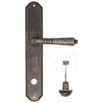 Дверная ручка Fratelli Cattini 'TOSCANA' на планке PL02 античное серебро (wc-2)