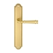 Дверная ручка Extreza 'BONO' (Боно) 328 на планке PL03, матовая латунь (key)
