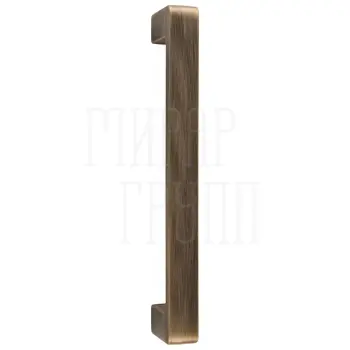 Дверная ручка скоба Extreza Hi-Tech 'Enzo' (Энзо) 117 (230/210 mm) матовая бронза