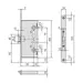 Замок врезной Cisa антипаника 1.43130.65.0, схема