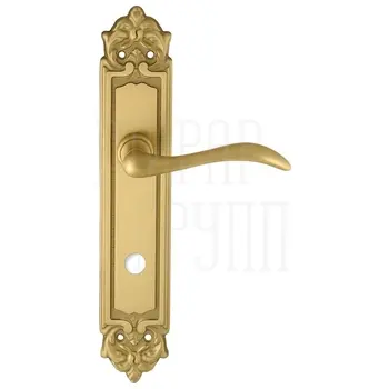 Дверная ручка Extreza 'AGATA' (Агата) 310 на планке PL02 матовая латунь (wc)