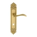 Дверная ручка Extreza 'AGATA' (Агата) 310 на планке PL02, матовая латунь (wc)