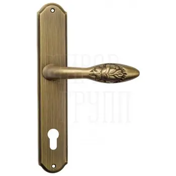 Дверная ручка Venezia 'CASANOVA' на планке PL02 матовая бронза (cyl)