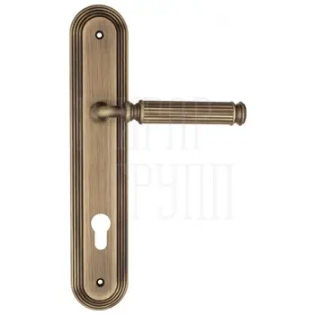 Дверная ручка Fratelli Cattini 'ENCIA' на планке PL288 матовая бронза (cyl)