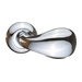 Дверные ручки Renz (Ренц) 'Сильвия' INDH 12-08 на круглой розетке, хром блестящий