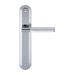 Дверная ручка Extreza 'TUBA' (Туба) 126 на планке PL05, полированный хром (key)