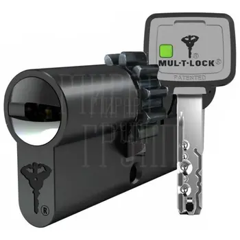 Цилиндровый механизм ключ-ключ Mul-T-Lock (Светофор) MTL800 101 mm (26+10+65) черный + шестерня