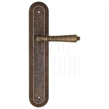 Дверная ручка Fratelli Cattini 'TOSCANA' на планке PL288 античная бронза