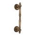 Ручка дверная скоба Extreza 'DANIEL' (Даниель) на круглых розетках R04, матовая бронза