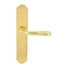 Дверная ручка Extreza 'ALDO' (Альдо) 331 на планке PL01, полированная латунь (key)