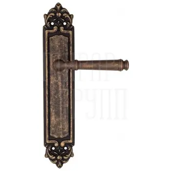 Дверная ручка Fratelli Cattini 'FARFALLA' на планке PL96 античная бронза