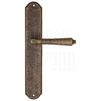 Дверная ручка Fratelli Cattini 'TOSCANA' на планке PL02 античная бронза