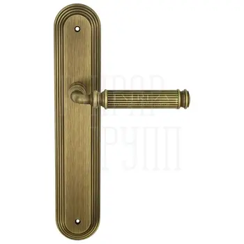 Дверная ручка Extreza 'BENITO' (Бенито) 307 на планке PL05 матовая бронза (wc)