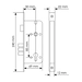 Замок врезной под цилиндр с тремя ригелями Morelli L03, схема
