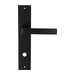 Дверная ручка Extreza Hi-Tech 'ENZO' (Энзо) 117 на планке PL11, черный (wc)