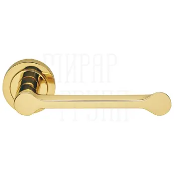 Дверные ручки на розетке Morelli Luxury 'Rain' золото