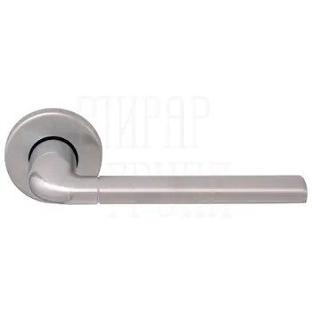 Дверная ручка на круглой розетке Forme 158R 'Milly2' (50PVC) матовый + полированный хром