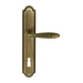 Дверная ручка Extreza 'VIGO' (Виго) 324 на планке PL03, матовая бронза (key)
