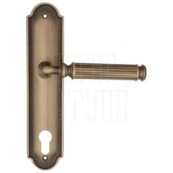 Дверная ручка Fratelli Cattini 'ENCIA' на планке PL248 матовая бронза (cyl)