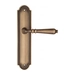 Дверная ручка Fratelli Cattini 'NAPOLI' на планке PL248 , матовая бронза