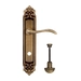 Дверная ручка Extreza 'AGATA' (Агата) 310 на планке PL02, матовая бронза (wc)