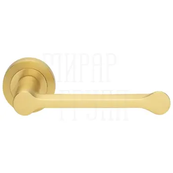 Дверные ручки на розетке Morelli Luxury 'Rain' матовое золото