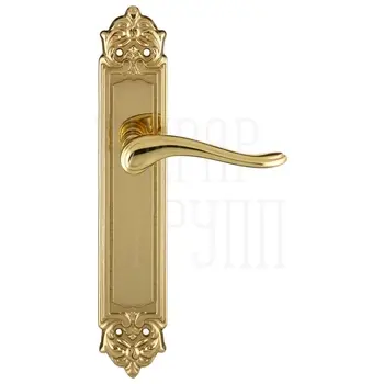 Дверная ручка Extreza 'ARIANA' (Ариана) 333 на планке PL02 полированная латунь (key)