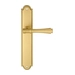 Дверная ручка Extreza 'PIERO' (Пиеро) 326 на планке PL03, матовая латунь (key)