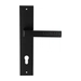 Дверная ручка Extreza Hi-Tech 'ENZO' (Энзо) 117 на планке PL11, черный (cyl)