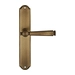Дверная ручка Extreza 'ANNET' (Аннет) 329 на планке PL01, матовая бронза (key)