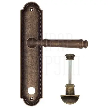 Дверная ручка Fratelli Cattini 'FARFALLA' на планке PL248 античная бронза (wc-2)